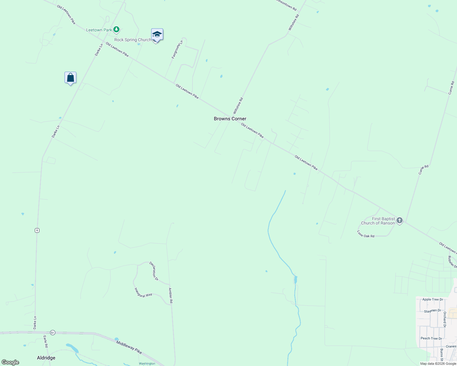 map of restaurants, bars, coffee shops, grocery stores, and more near 474 Magaha Road in Ranson