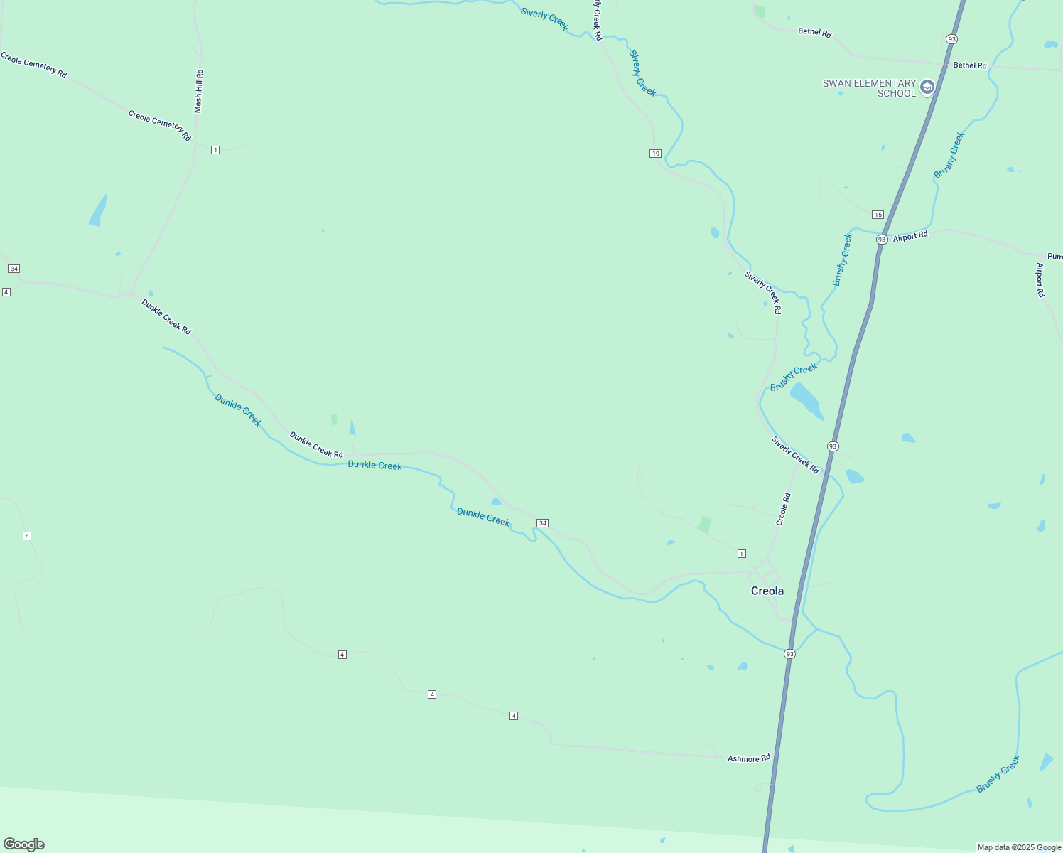 map of restaurants, bars, coffee shops, grocery stores, and more near in Creola