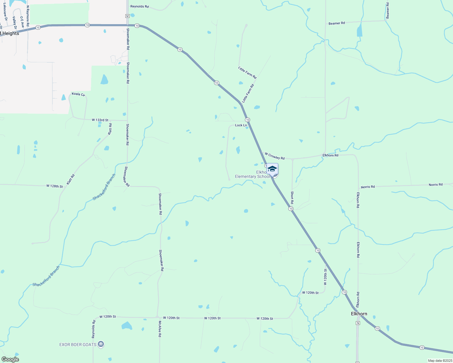 map of restaurants, bars, coffee shops, grocery stores, and more near 12916 Lock Lane in Excelsior Springs