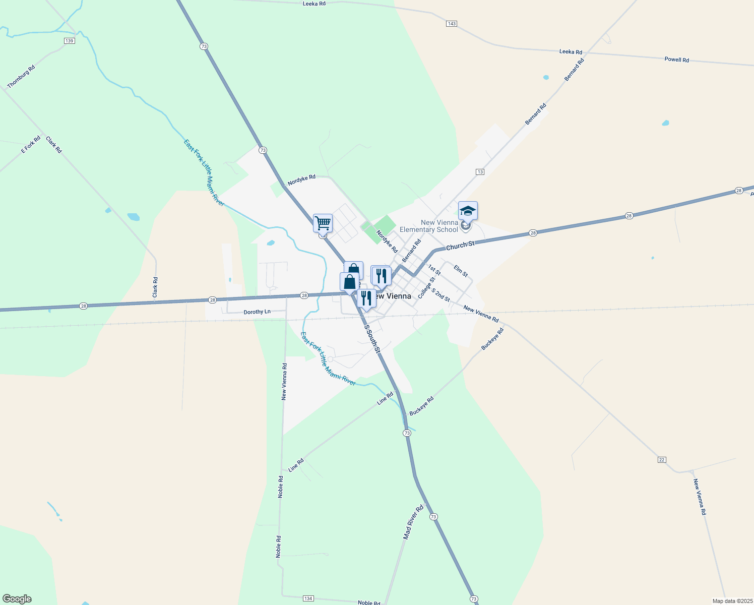 191 West Main Street, New Vienna OH Walk Score