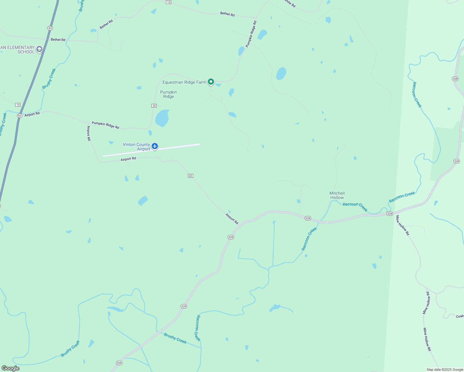map of restaurants, bars, coffee shops, grocery stores, and more near 66551 Airport Road in New Plymouth