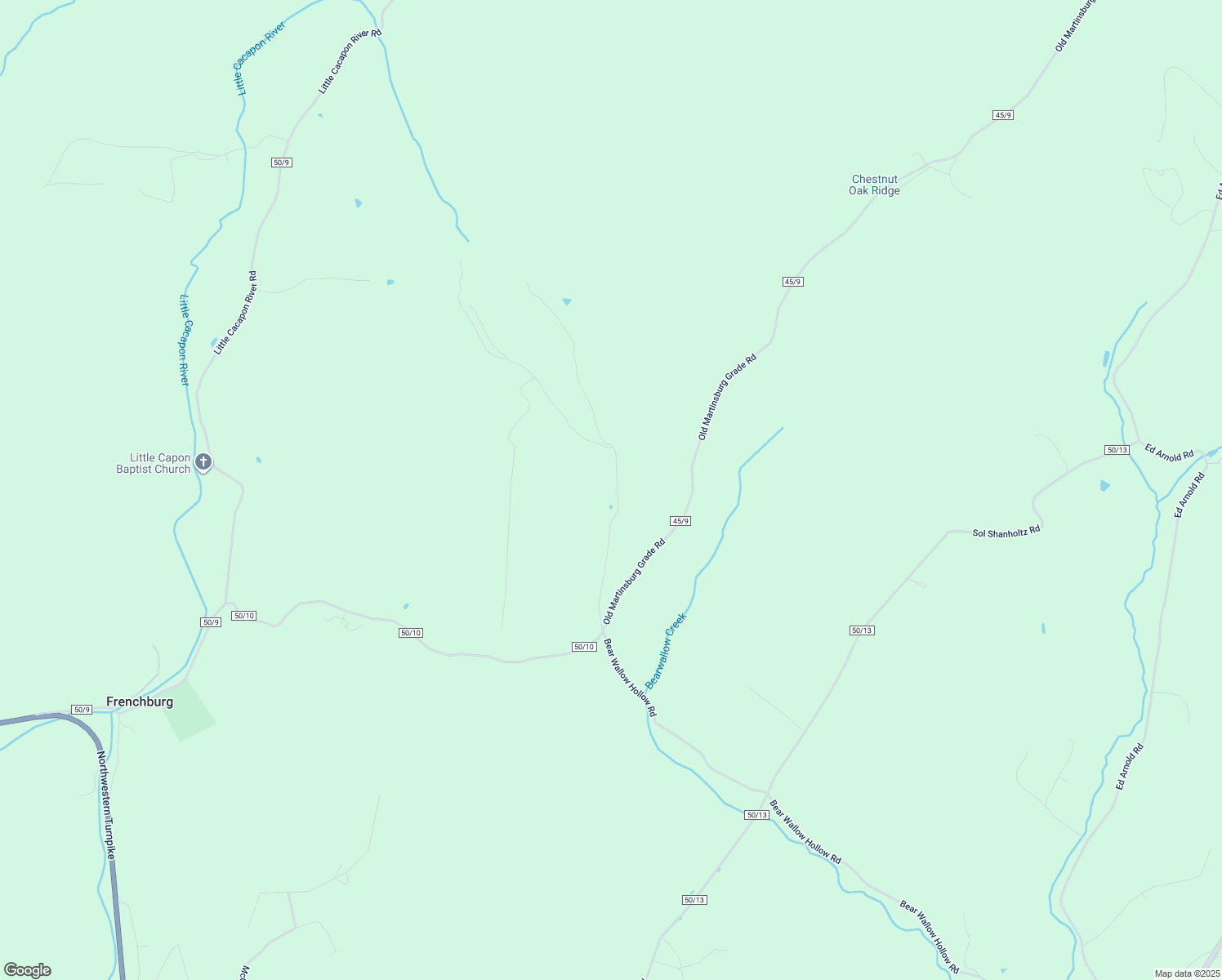 map of restaurants, bars, coffee shops, grocery stores, and more near 2445 Bear Wallow Hollow Road in Augusta