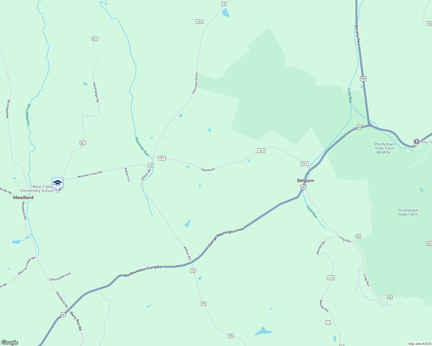 map of restaurants, bars, coffee shops, grocery stores, and more near 893 Gawthrop Road in Grafton