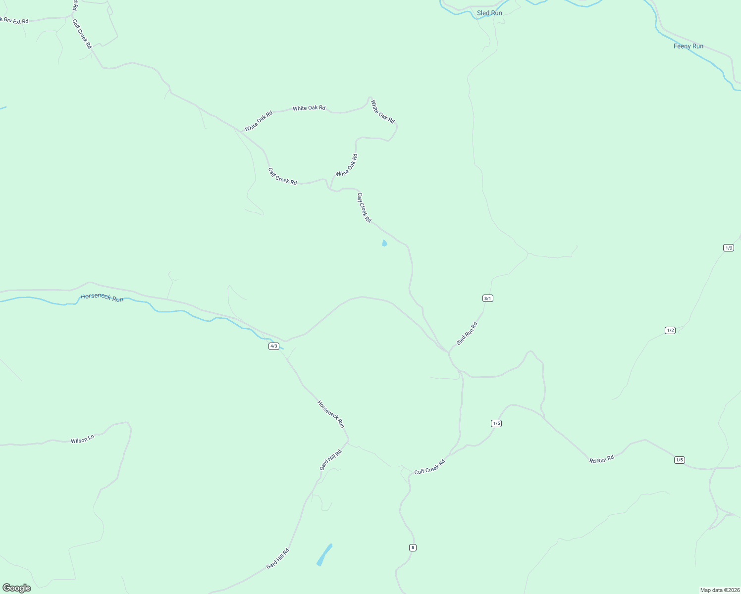 map of restaurants, bars, coffee shops, grocery stores, and more near Oak Grove Road in Waverly