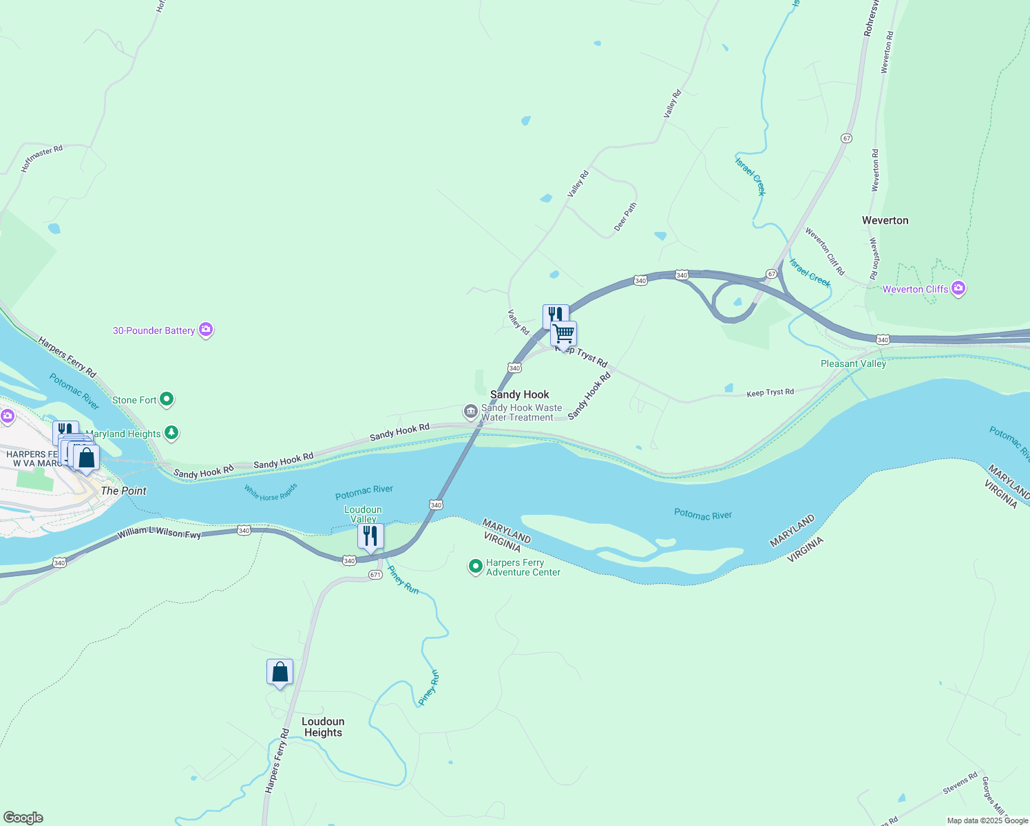 19024 Sandy Hook Road, Knoxville MD Walk Score