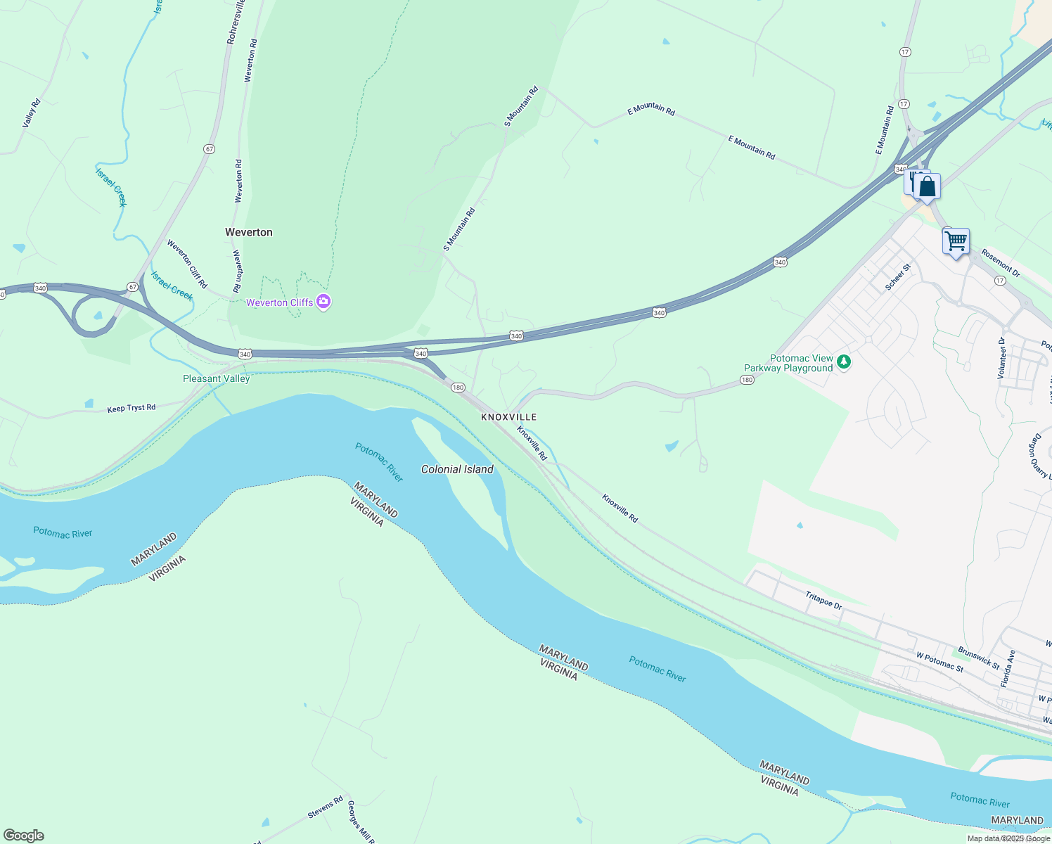 map of restaurants, bars, coffee shops, grocery stores, and more near in Knoxville