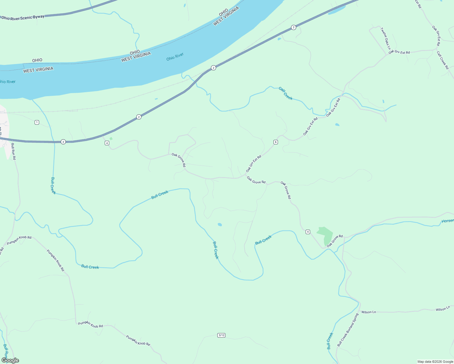 map of restaurants, bars, coffee shops, grocery stores, and more near 1186 Oak Grove Road in Waverly