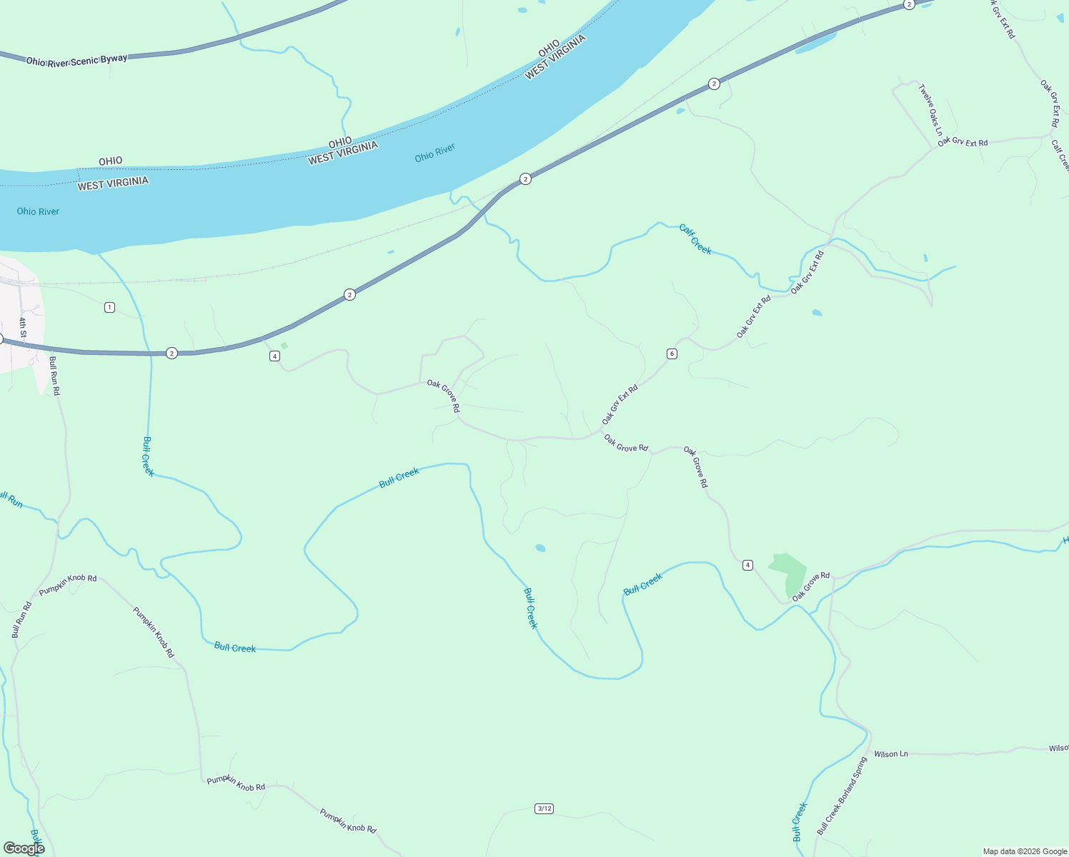 map of restaurants, bars, coffee shops, grocery stores, and more near 1186 Oak Grove Road in Waverly