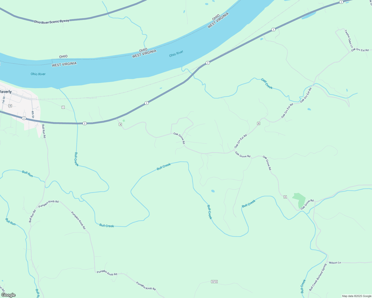 map of restaurants, bars, coffee shops, grocery stores, and more near 882 Oak Grove Road in Waverly