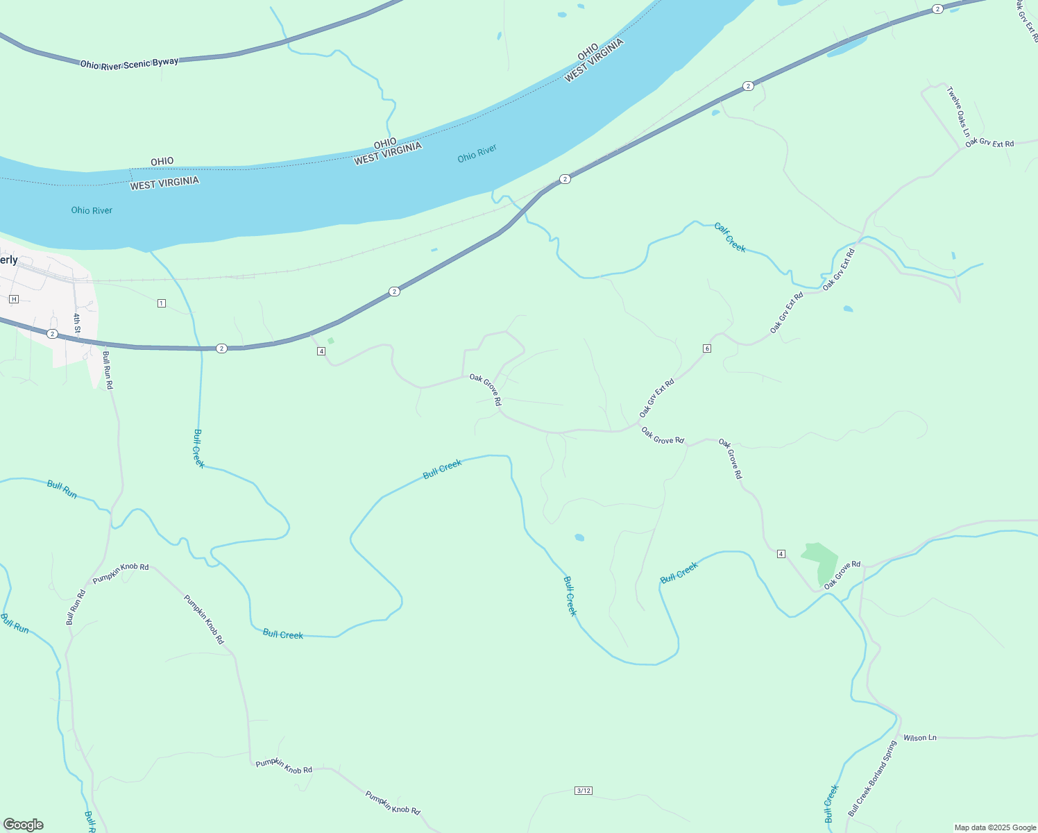 map of restaurants, bars, coffee shops, grocery stores, and more near 882 Oak Grove Road in Waverly