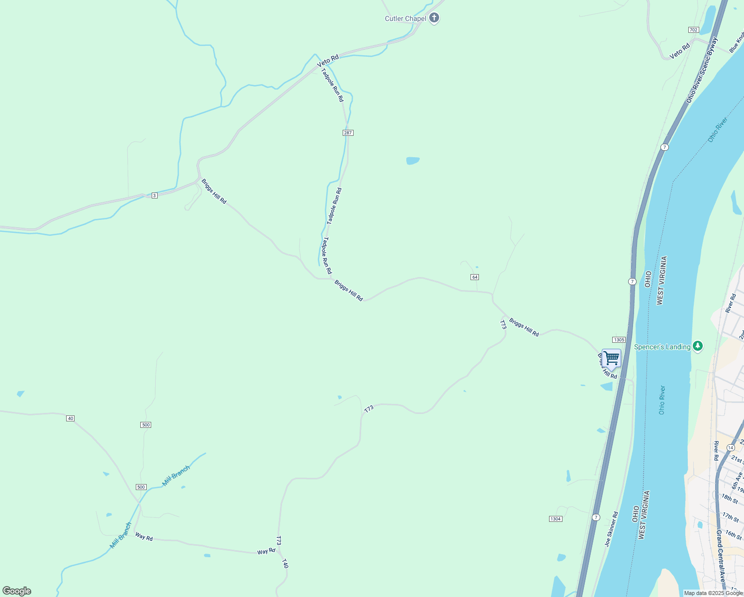 map of restaurants, bars, coffee shops, grocery stores, and more near County Road Township Road 51 in Washington County