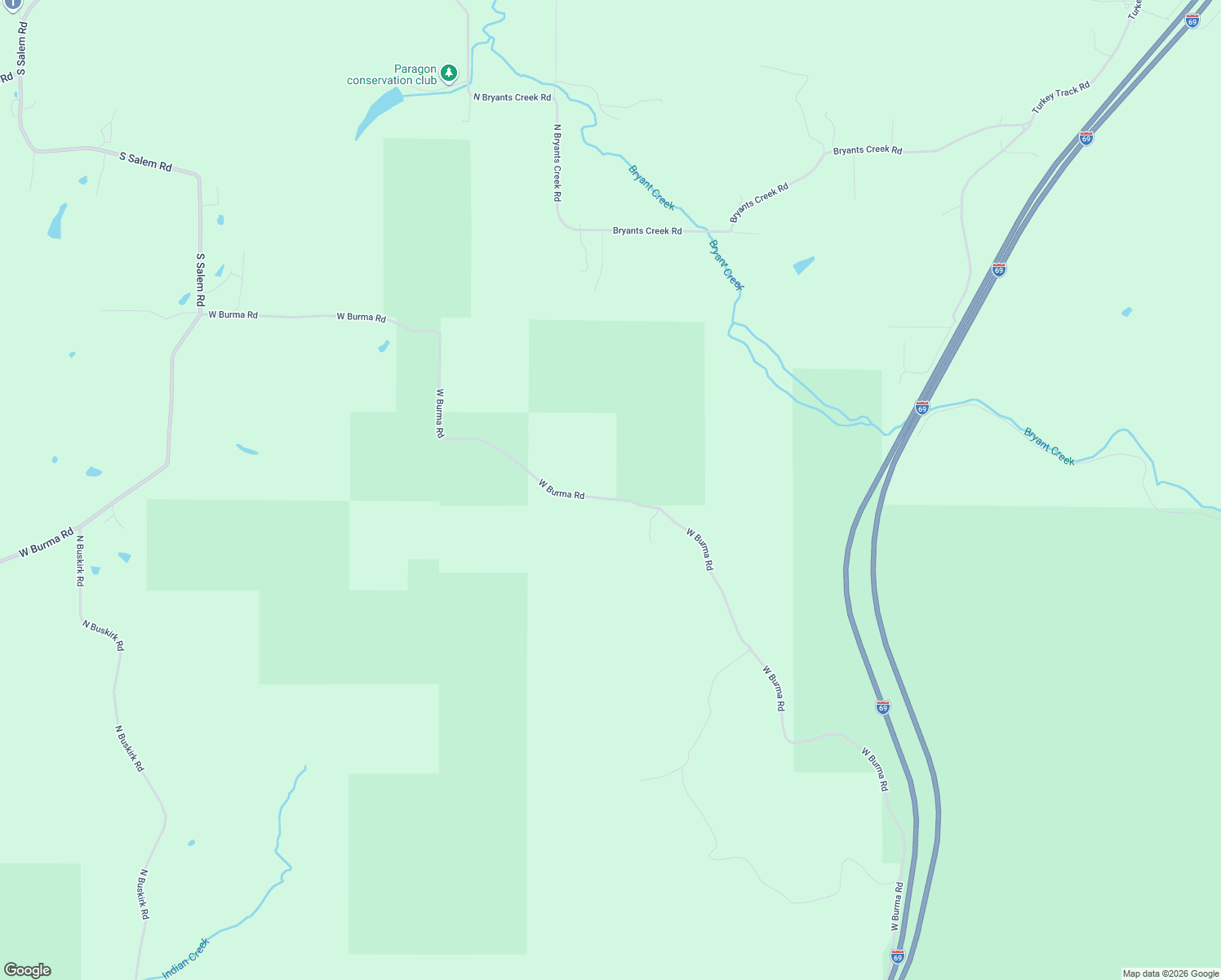 map of restaurants, bars, coffee shops, grocery stores, and more near 955 West Burma Road in Bloomington