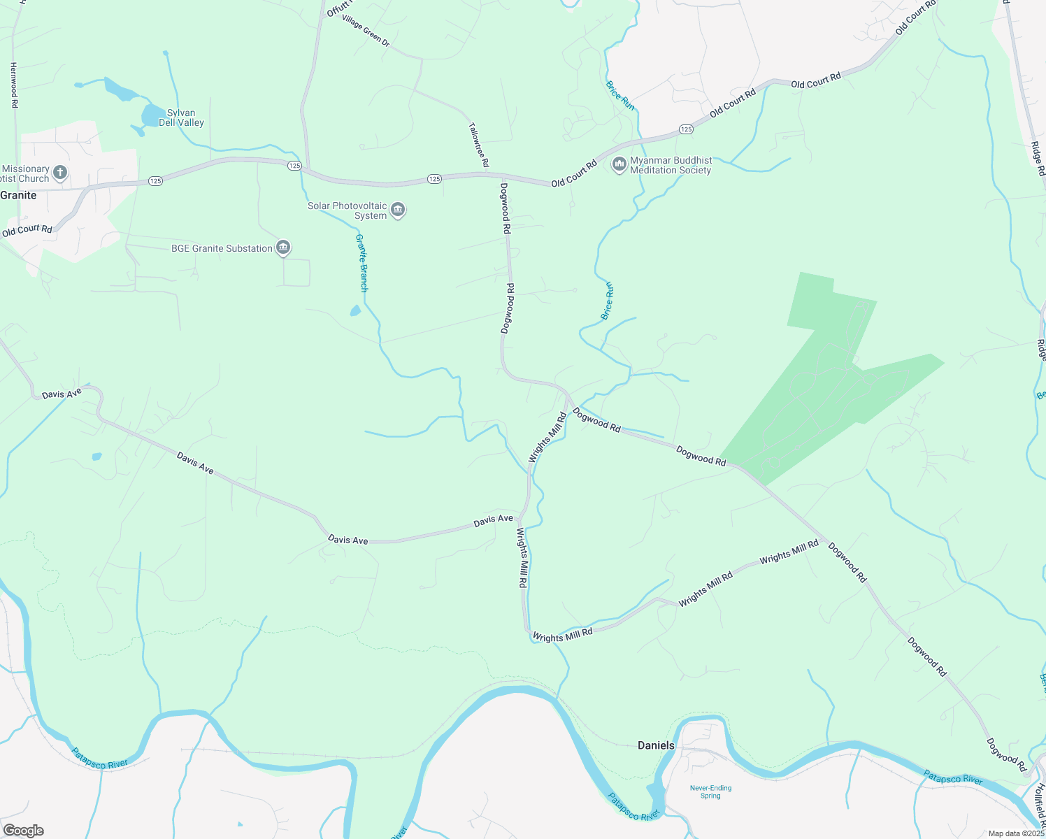 map of restaurants, bars, coffee shops, grocery stores, and more near 9013 Dogwood Road in Baltimore County