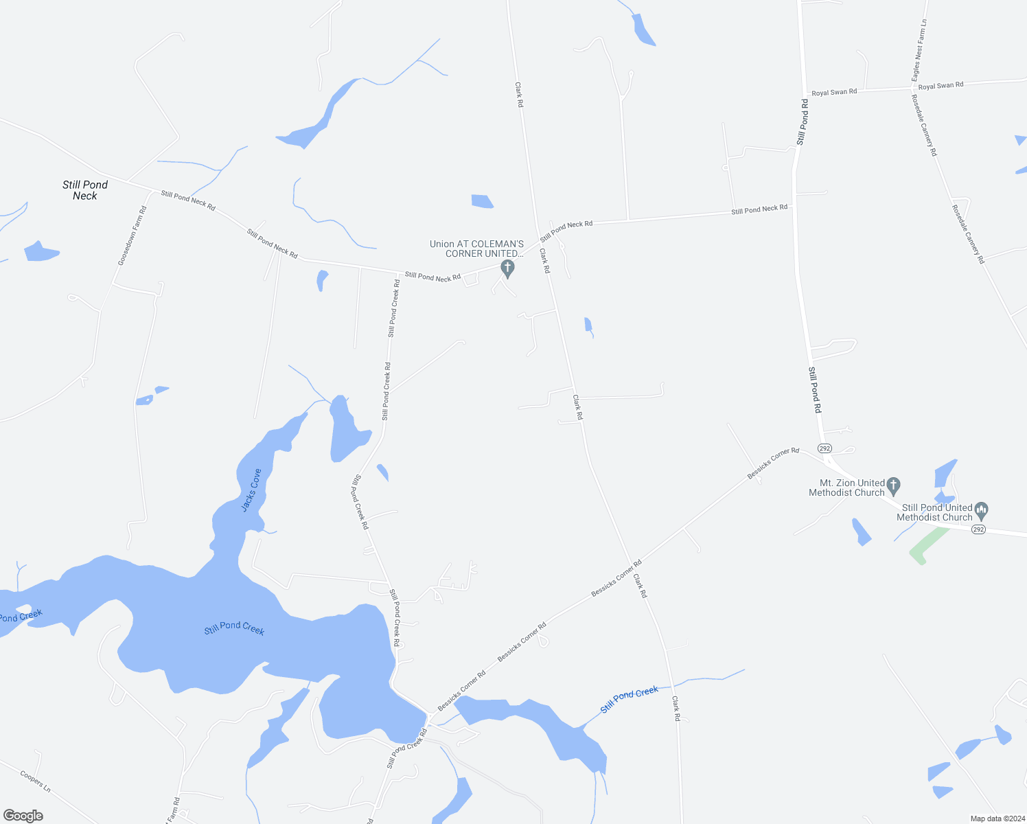 map of restaurants, bars, coffee shops, grocery stores, and more near 25619 West Hill Road in Worton