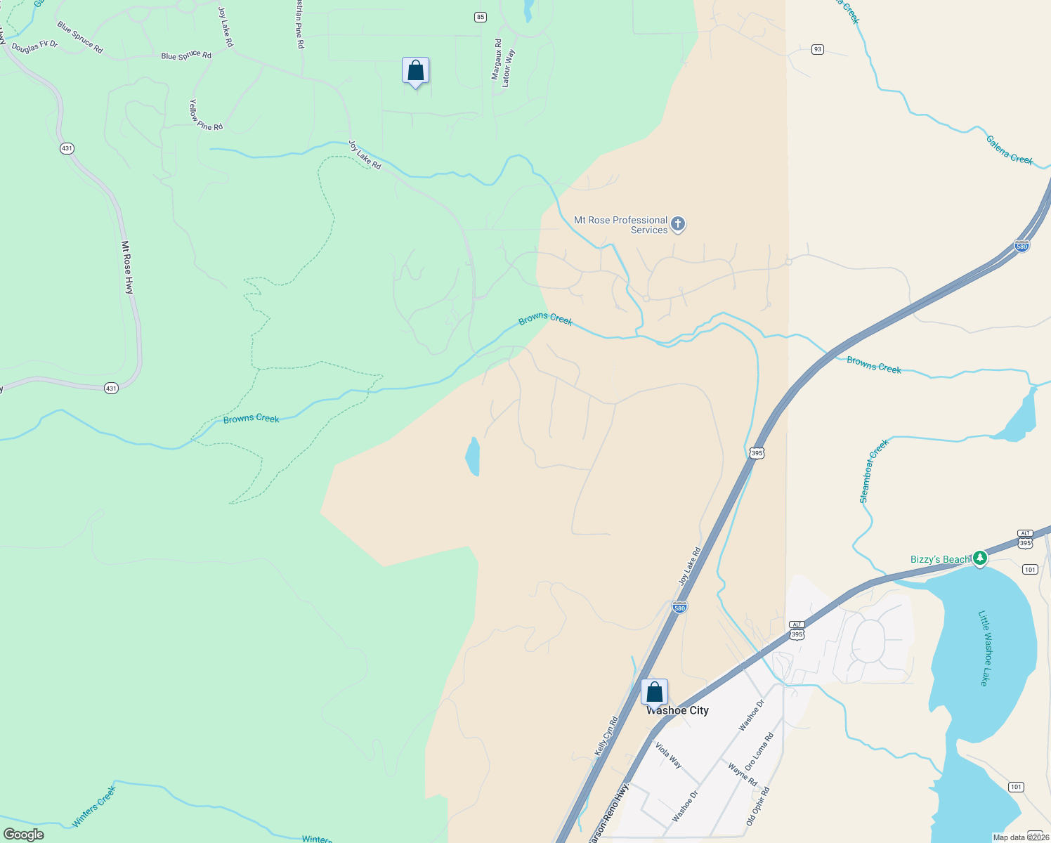 map of restaurants, bars, coffee shops, grocery stores, and more near 310 Timberlake Court in Reno
