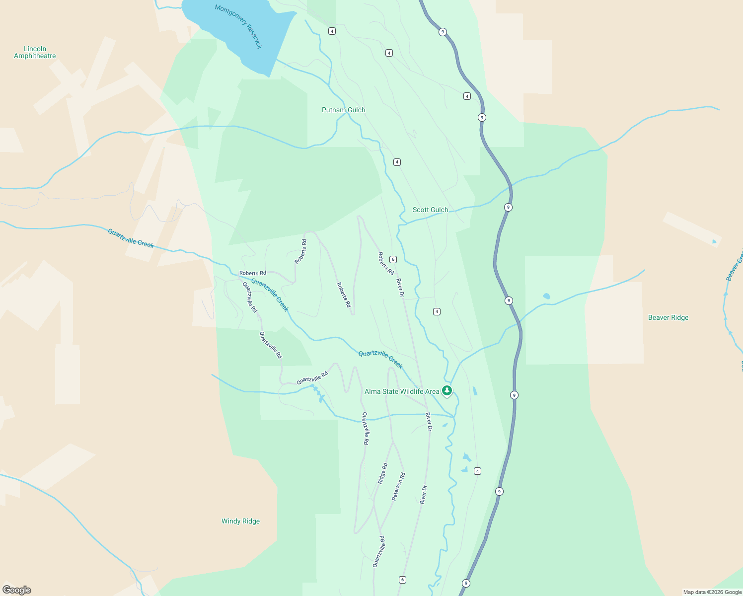 map of restaurants, bars, coffee shops, grocery stores, and more near 317 Ute Trail in Jefferson