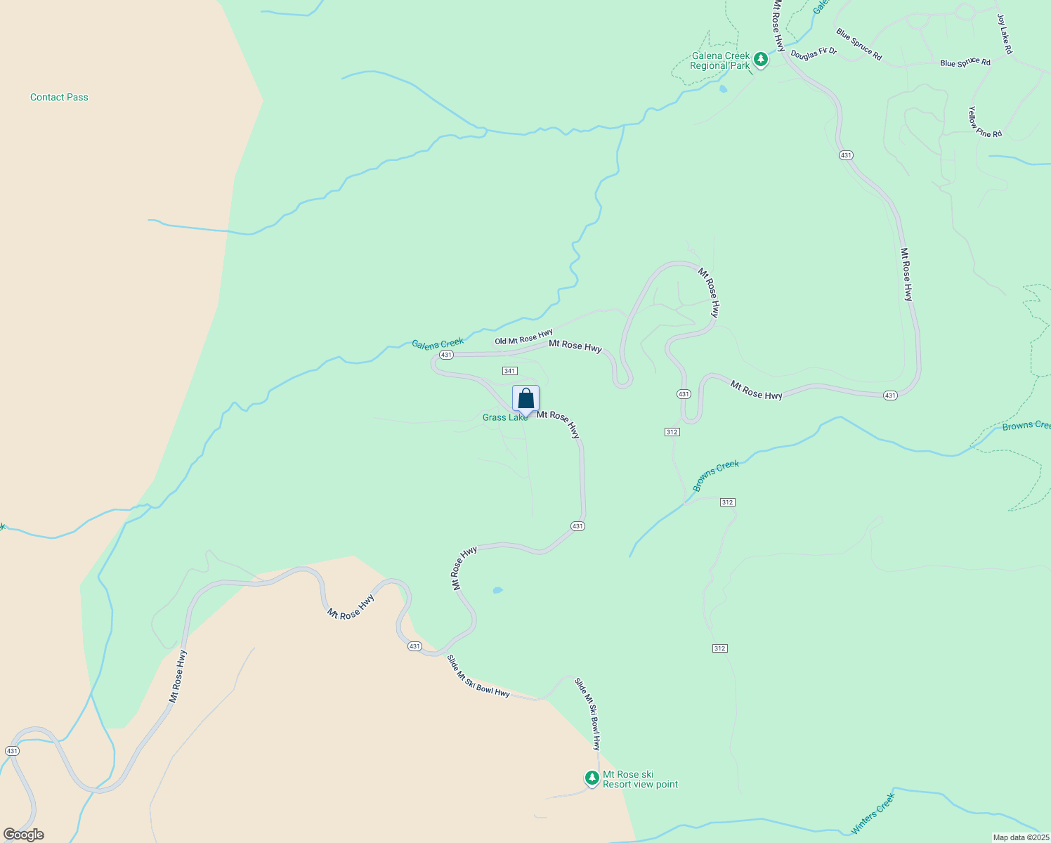 map of restaurants, bars, coffee shops, grocery stores, and more near 11000 Mount Rose Highway in Reno