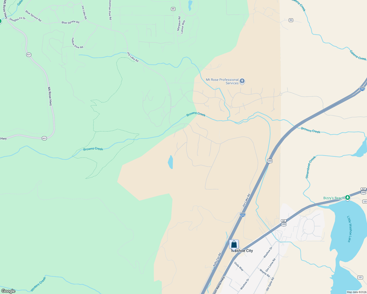 map of restaurants, bars, coffee shops, grocery stores, and more near 310 Timberlake Court in Reno