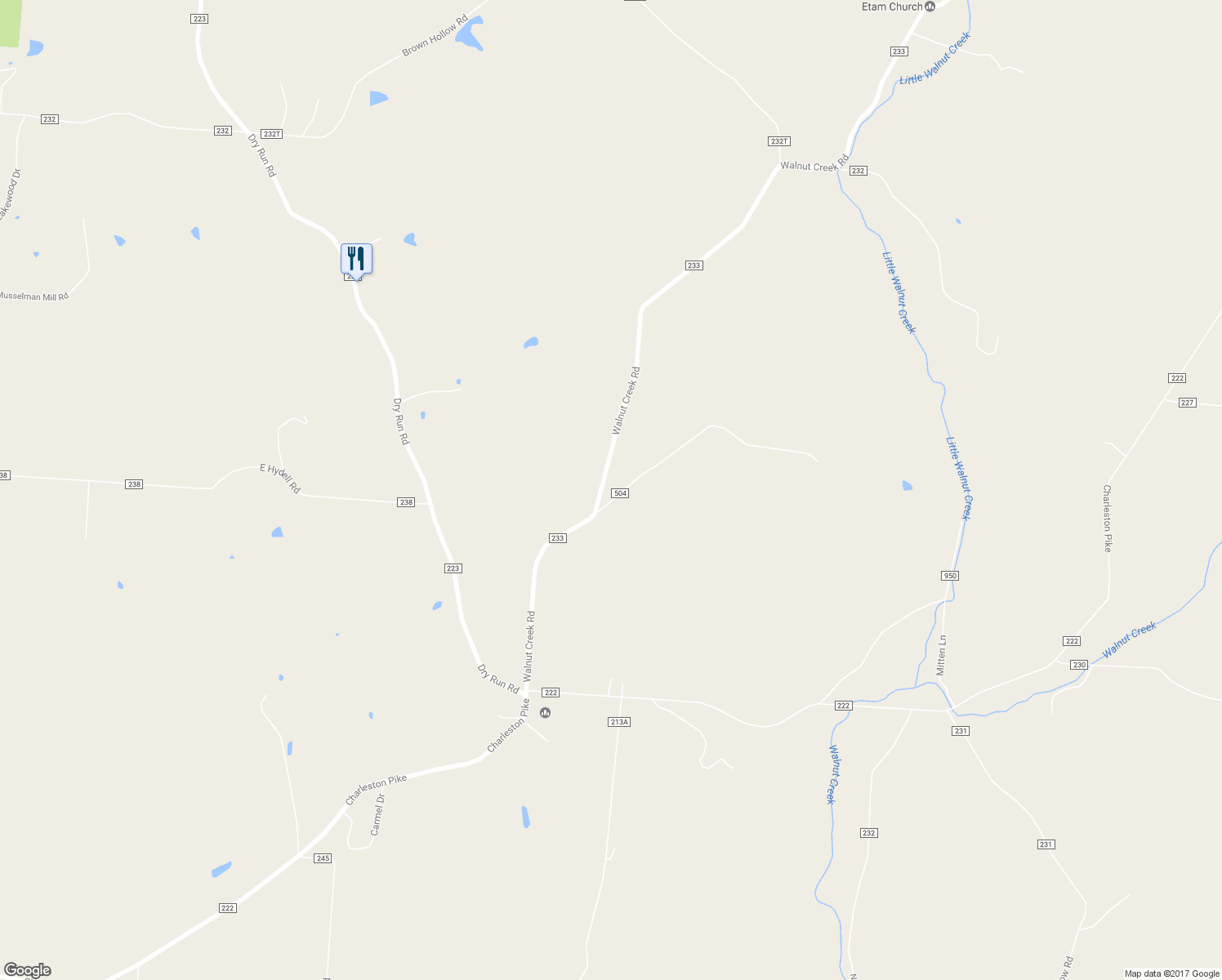 map of restaurants, bars, coffee shops, grocery stores, and more near 99 Carroll Road in Chillicothe