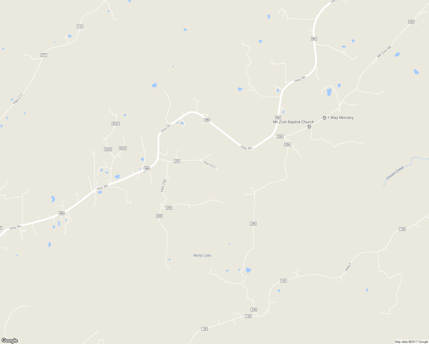 map of restaurants, bars, coffee shops, grocery stores, and more near 17497 Pike 9257 in Bowling Green