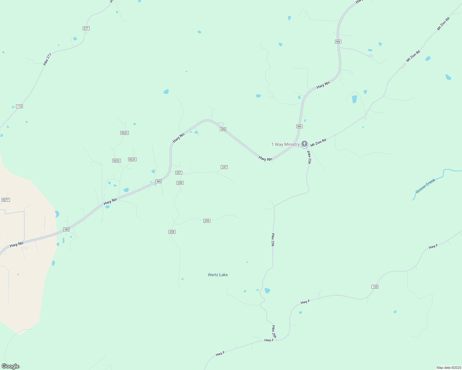 map of restaurants, bars, coffee shops, grocery stores, and more near 17497 Pike 9257 in Bowling Green