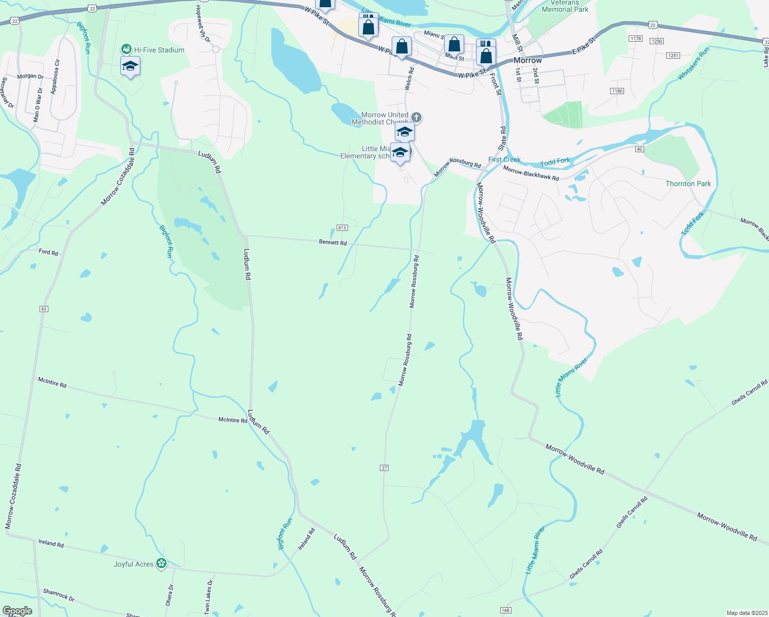 6345 Morrow Rossburg Road, Morrow OH Walk Score