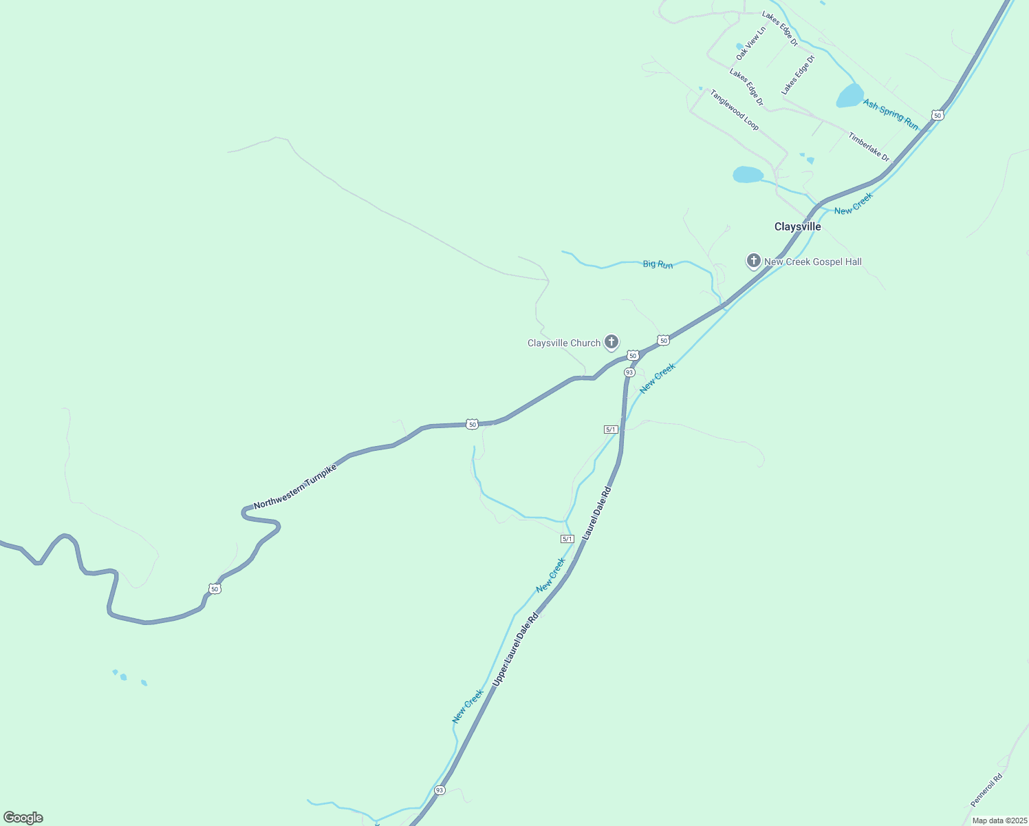 U.S. 50, New Creek WV Walk Score