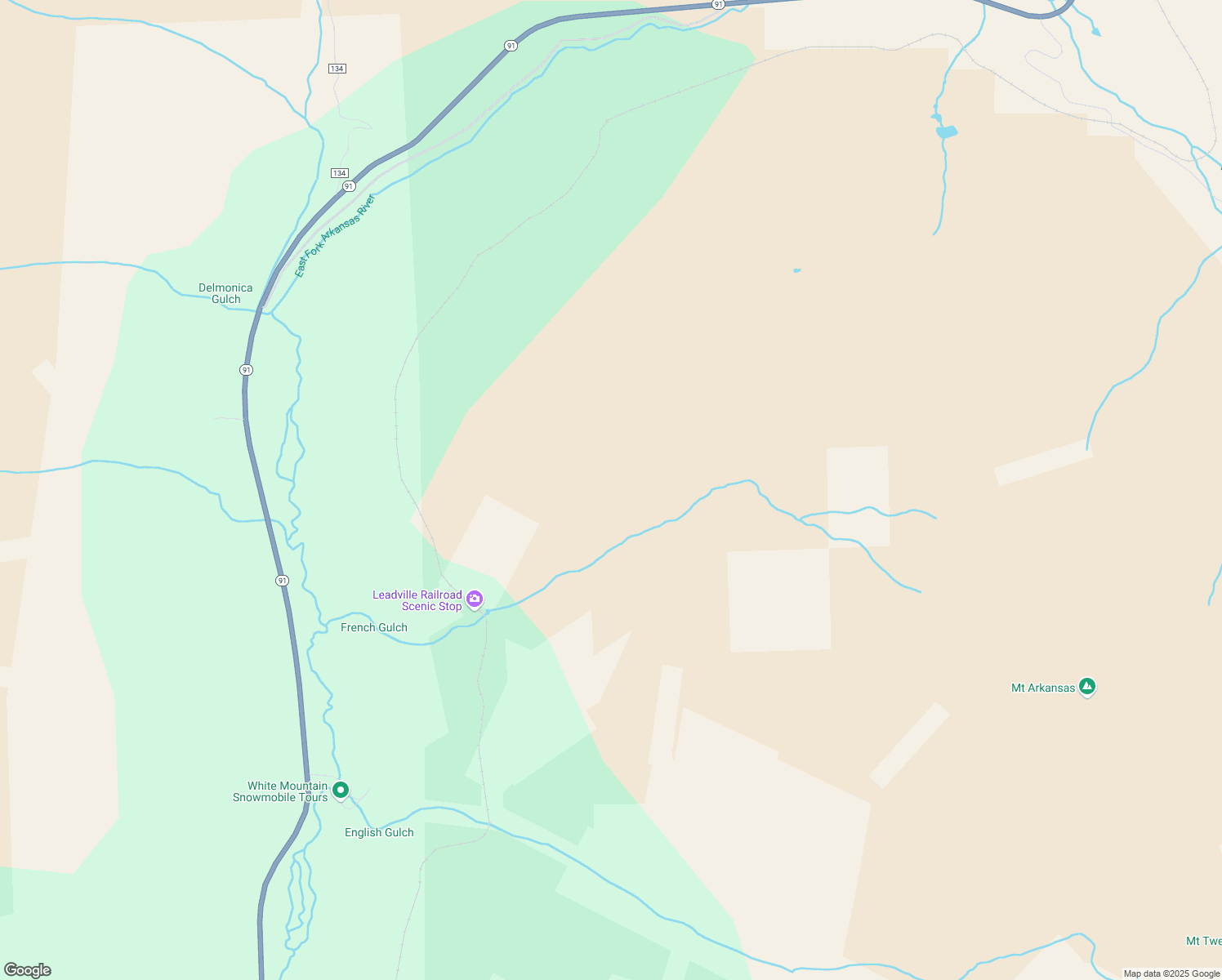 map of restaurants, bars, coffee shops, grocery stores, and more near in Copper Mountain