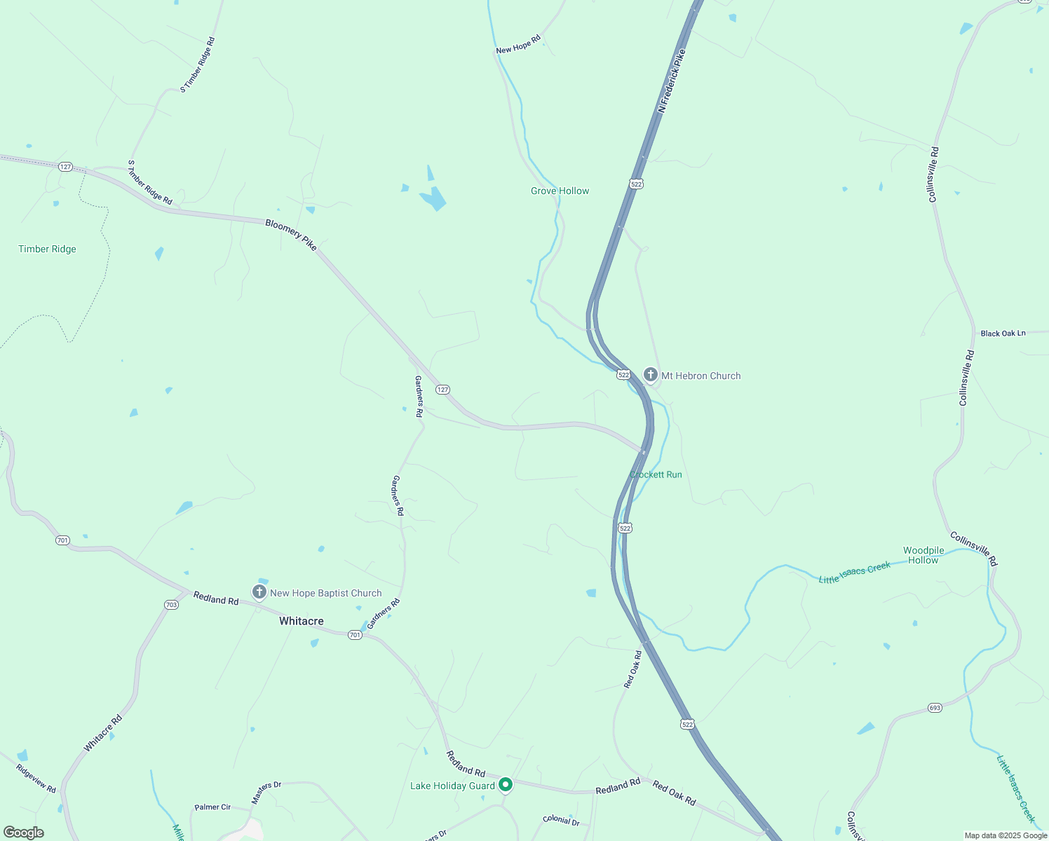map of restaurants, bars, coffee shops, grocery stores, and more near 304 Bloomery Pike in Cross Junction