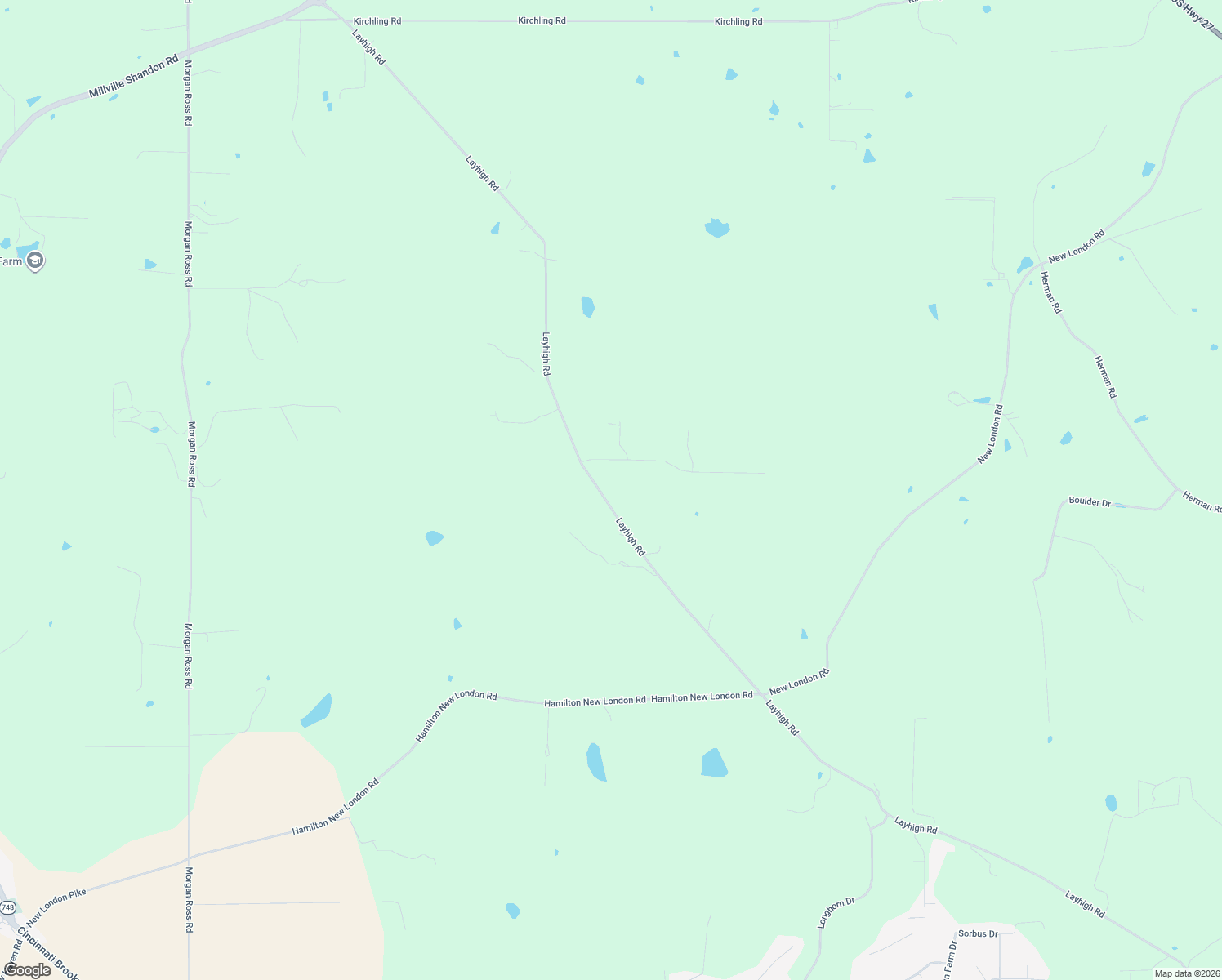 map of restaurants, bars, coffee shops, grocery stores, and more near 3004 Layhigh Road in Hamilton