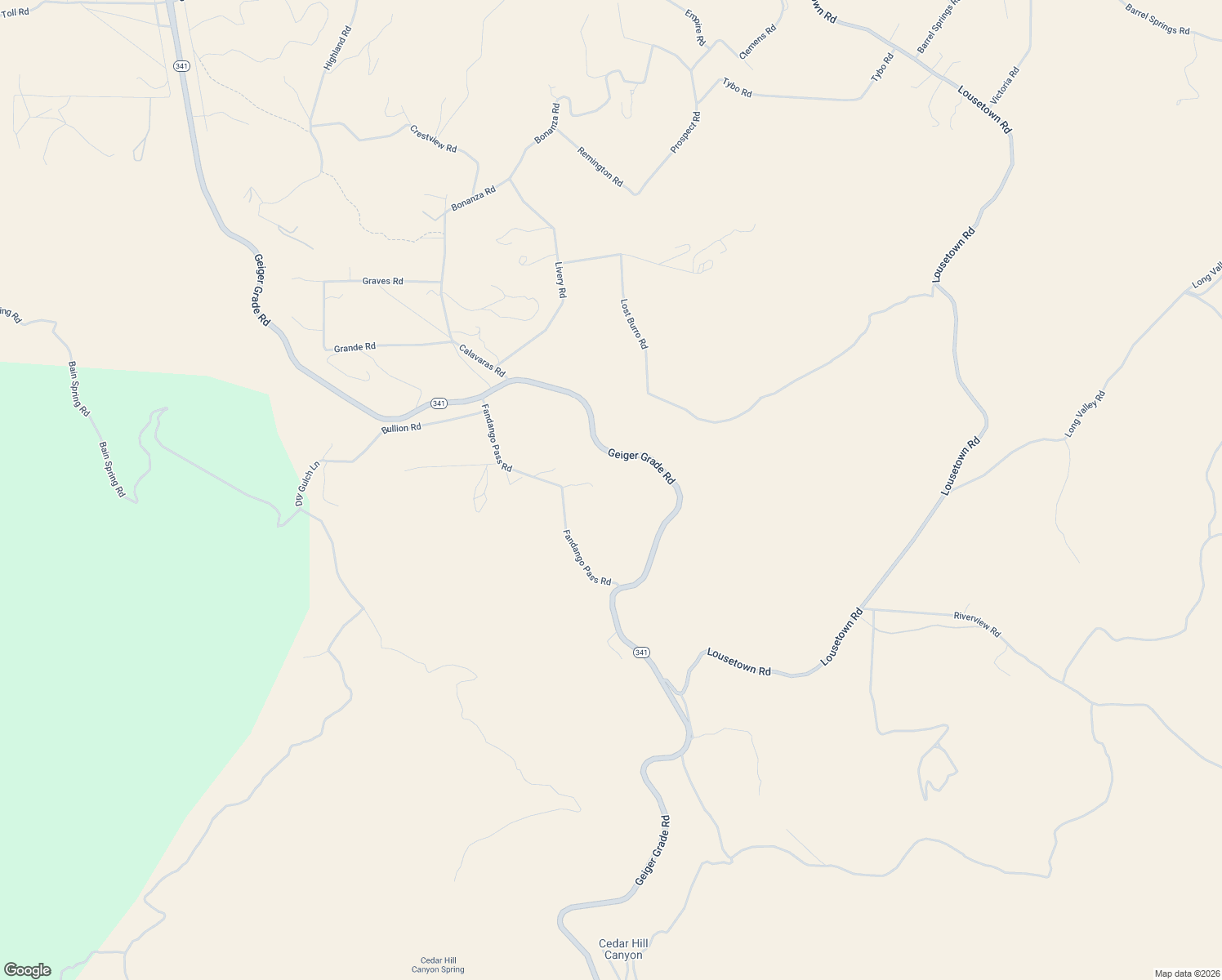 map of restaurants, bars, coffee shops, grocery stores, and more near 5020 Fandango Pass Road in Reno