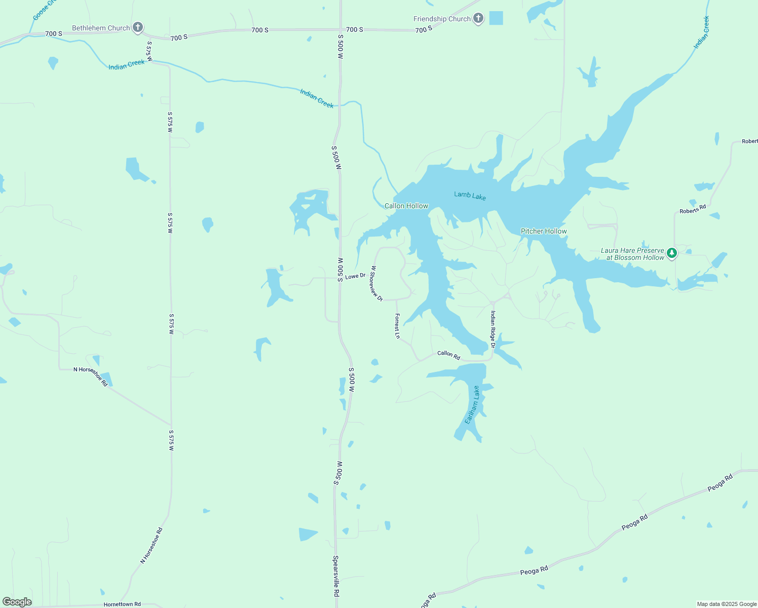 map of restaurants, bars, coffee shops, grocery stores, and more near 8160 South Shoreview Drive in Trafalgar