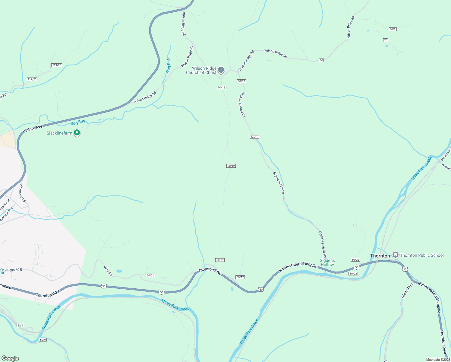 map of restaurants, bars, coffee shops, grocery stores, and more near Wilson Road in Grafton