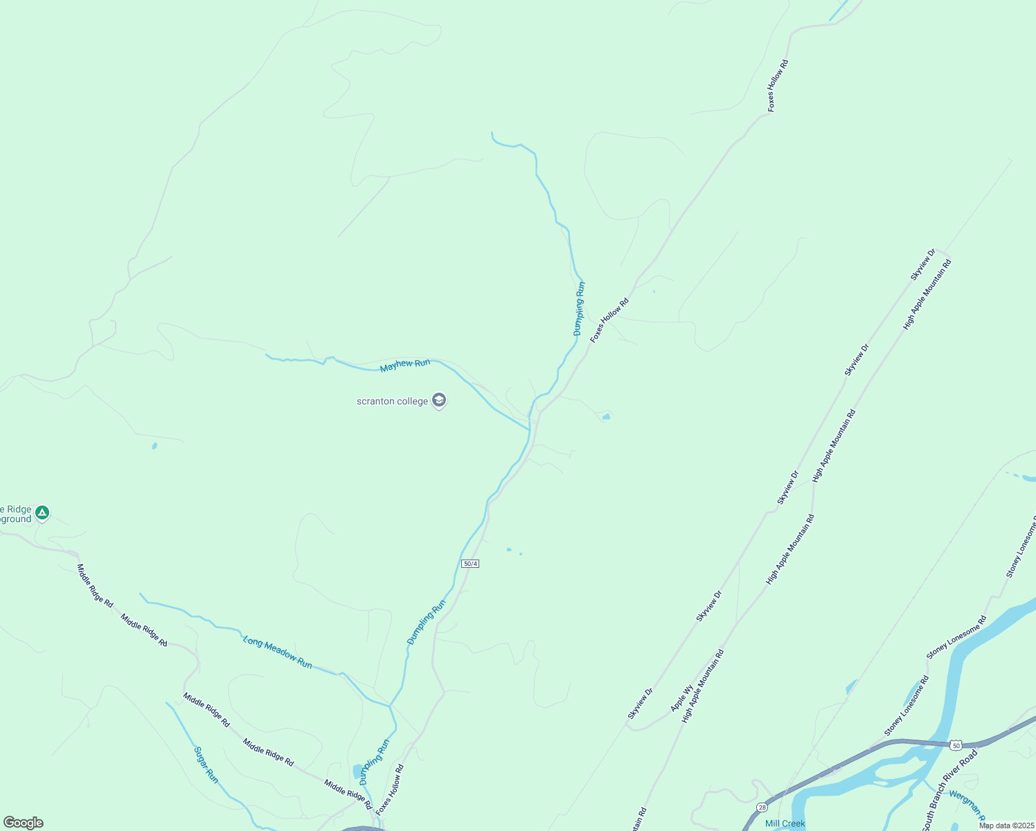 map of restaurants, bars, coffee shops, grocery stores, and more near 112 Mayhew Hollow Road in Romney