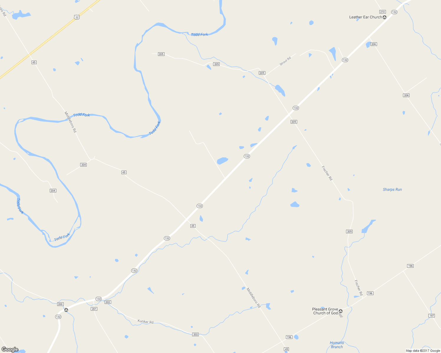 map of restaurants, bars, coffee shops, grocery stores, and more near 4695 Ohio 132 in Morrow