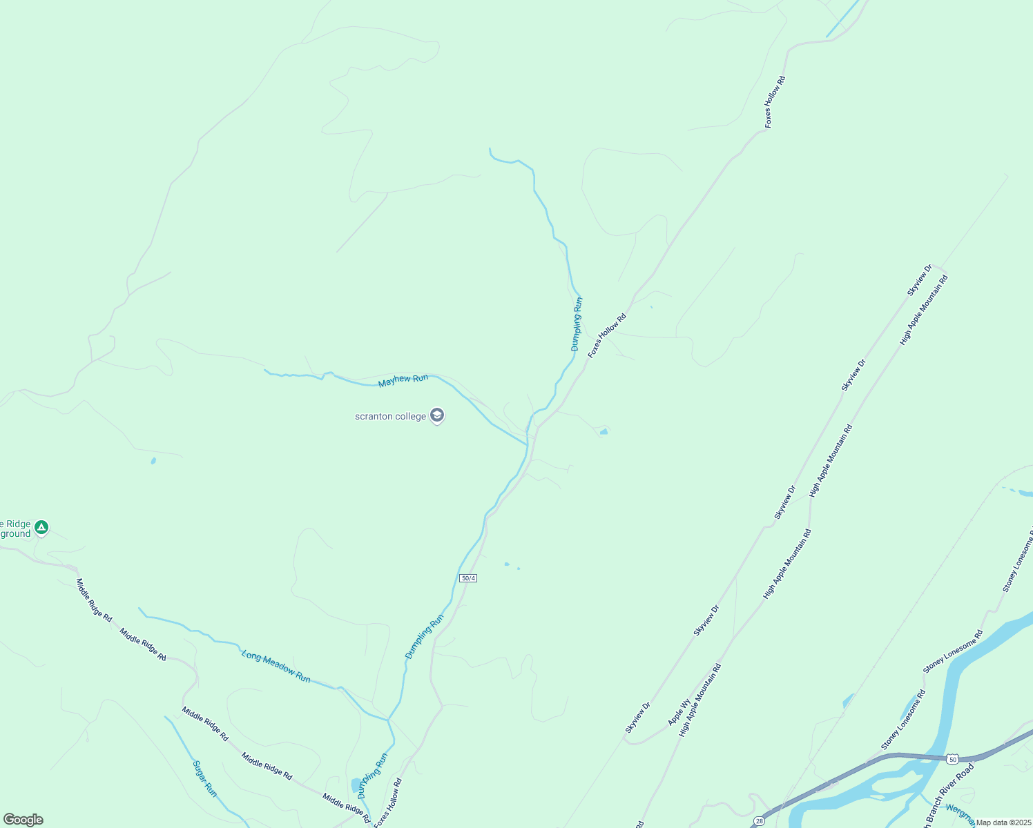 map of restaurants, bars, coffee shops, grocery stores, and more near 112 Mayhew Hollow Road in Romney