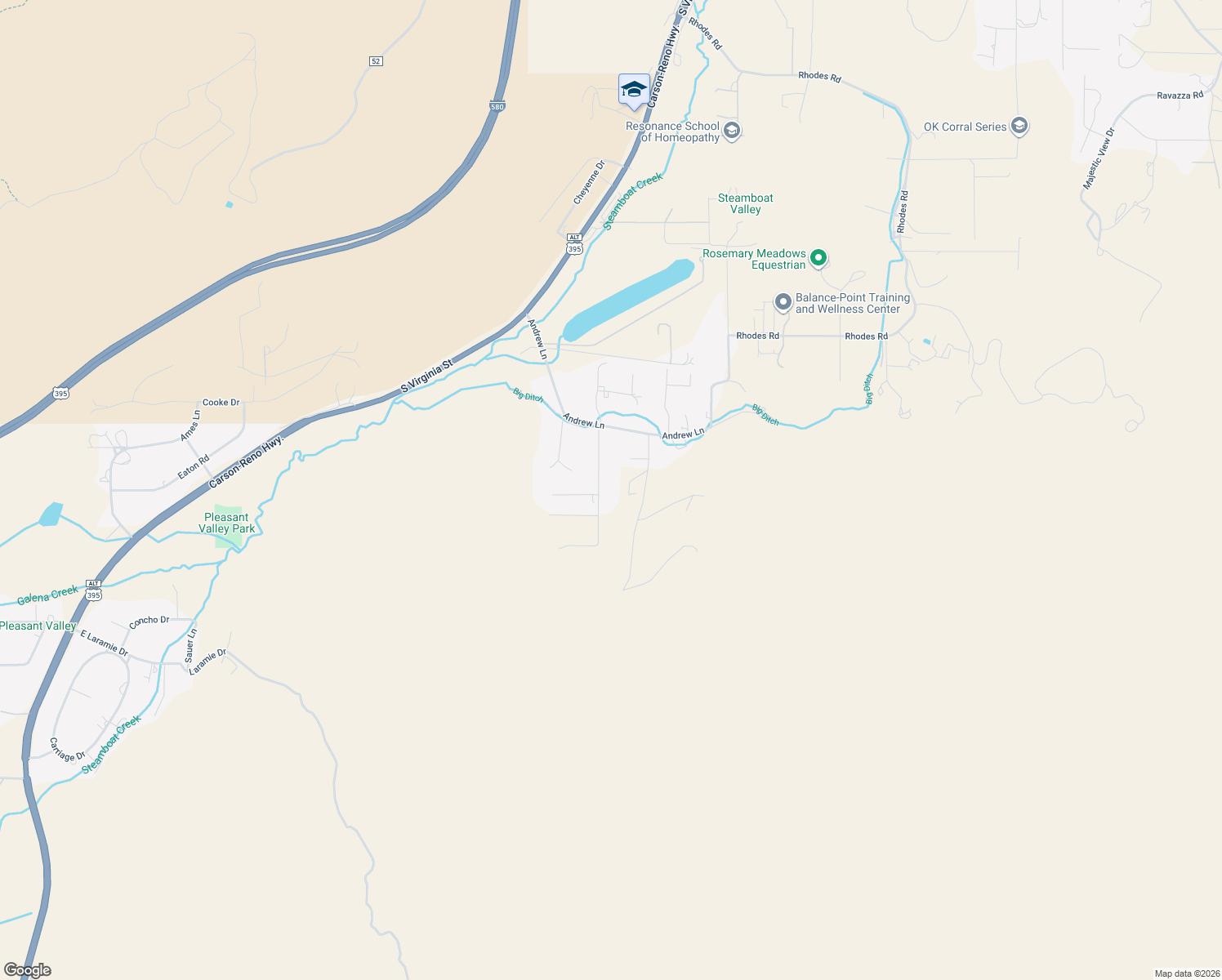 map of restaurants, bars, coffee shops, grocery stores, and more near 270 Neilson Road in Reno