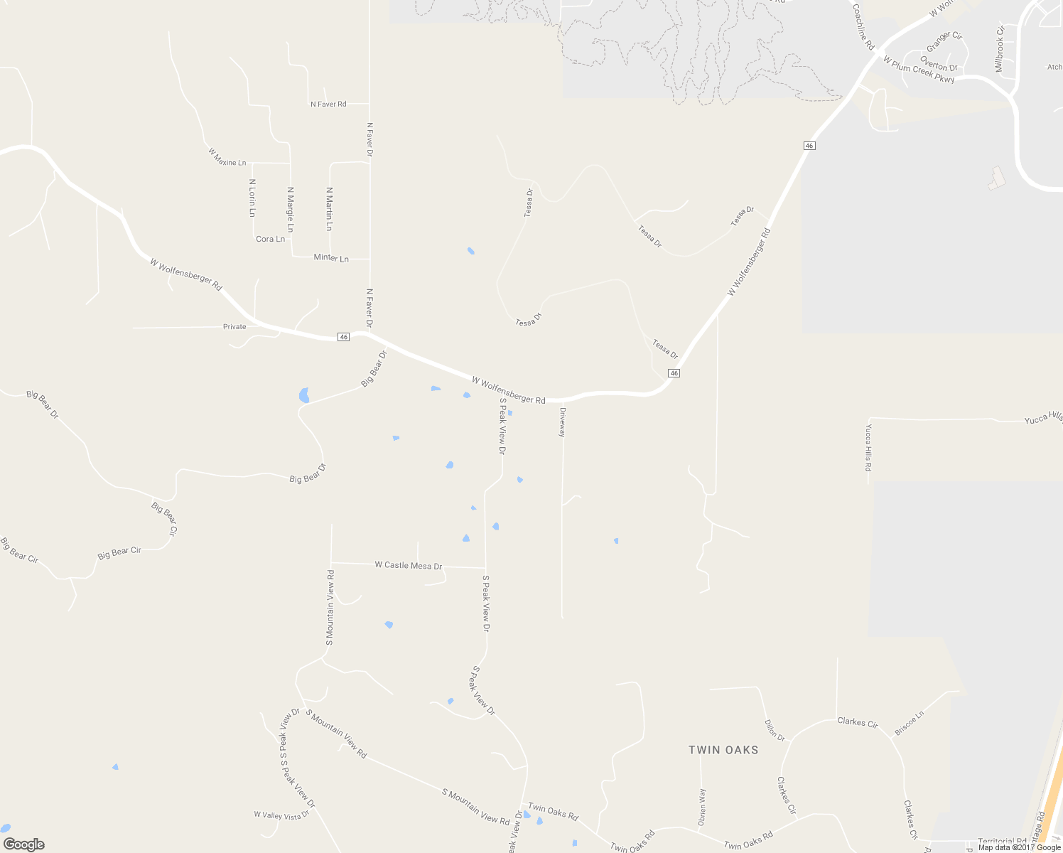 map of restaurants, bars, coffee shops, grocery stores, and more near 974 West Wolfensberger Road in Castle Rock