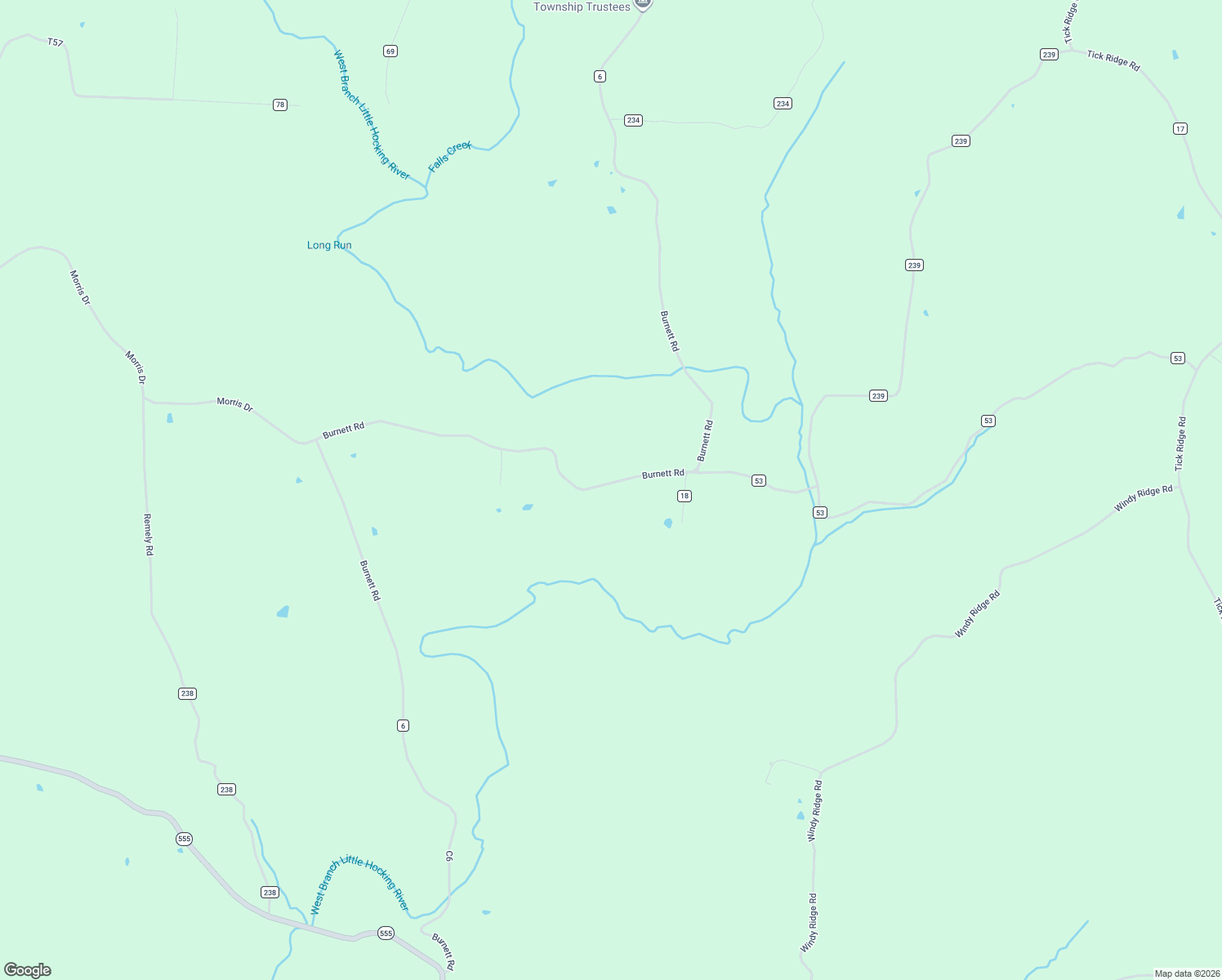 map of restaurants, bars, coffee shops, grocery stores, and more near 2455-2765 Burnett Road in Cutler