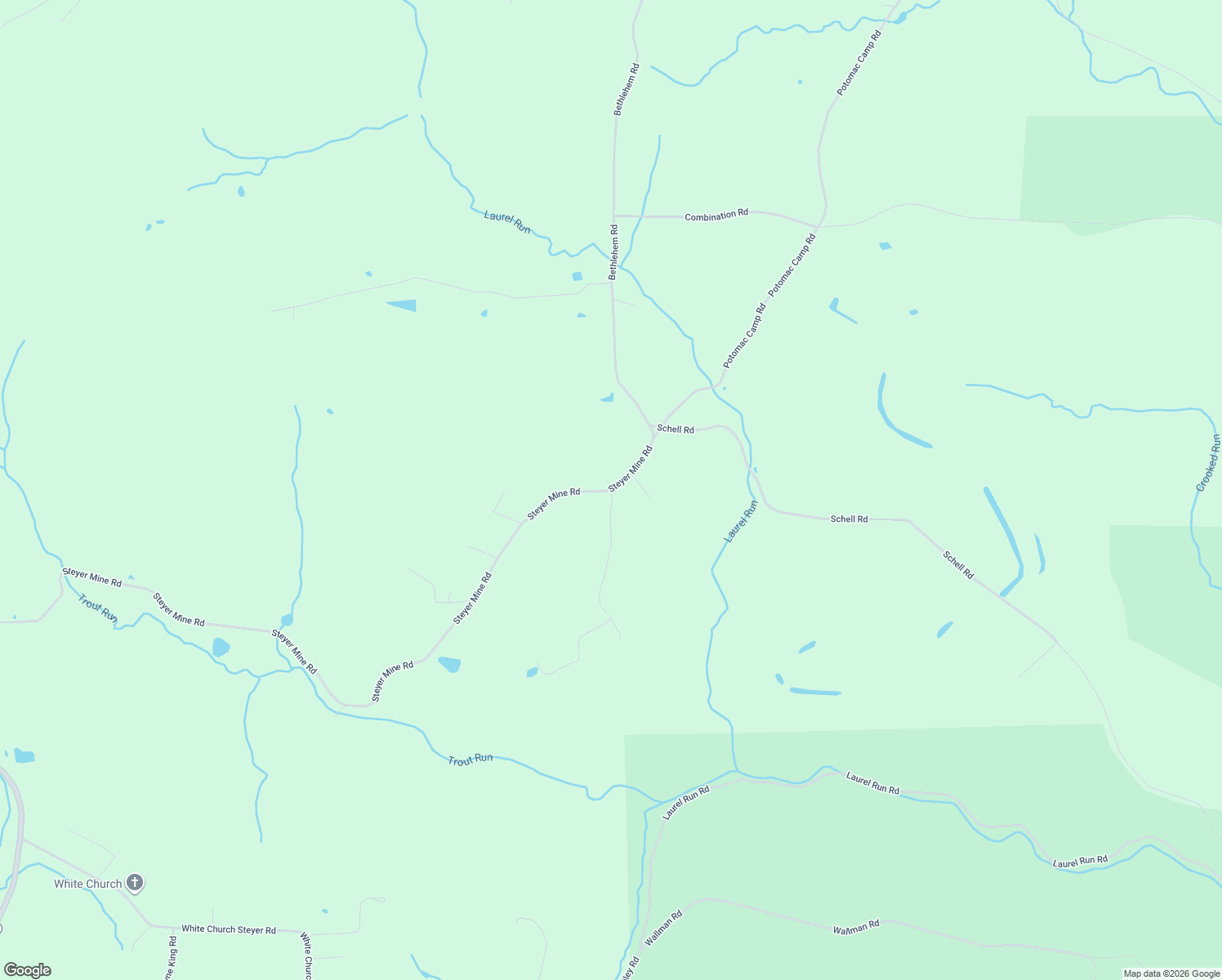 map of restaurants, bars, coffee shops, grocery stores, and more near 2700 Steyer Mine Road in Oakland