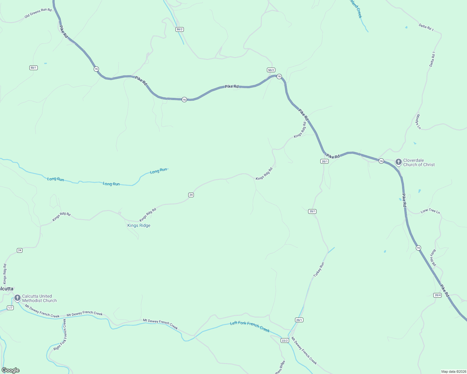 map of restaurants, bars, coffee shops, grocery stores, and more near 909 Kings Ridge Road in Saint Marys