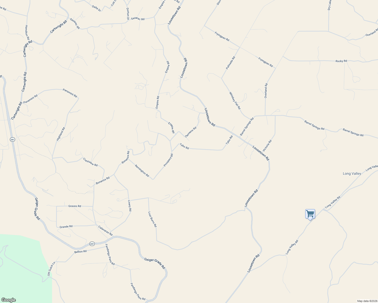 map of restaurants, bars, coffee shops, grocery stores, and more near 4610 Tybo Road in Reno