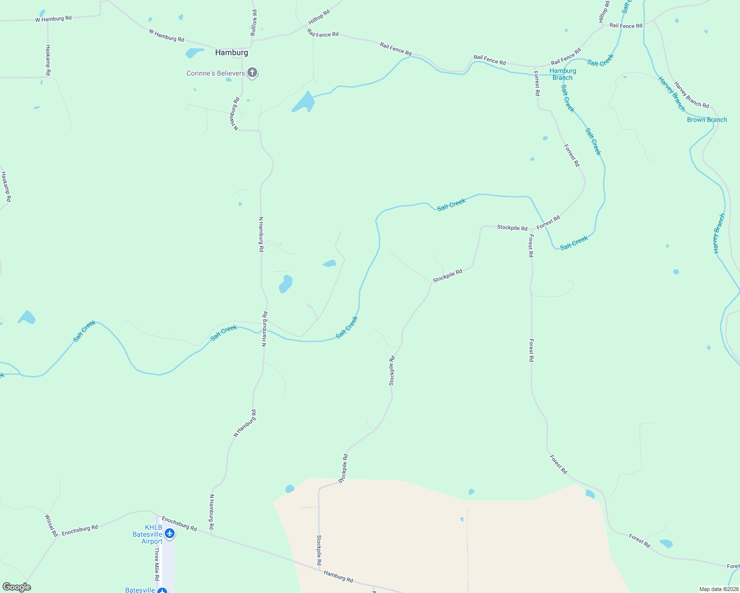 map of restaurants, bars, coffee shops, grocery stores, and more near 4202 Stockpile Road in Batesville