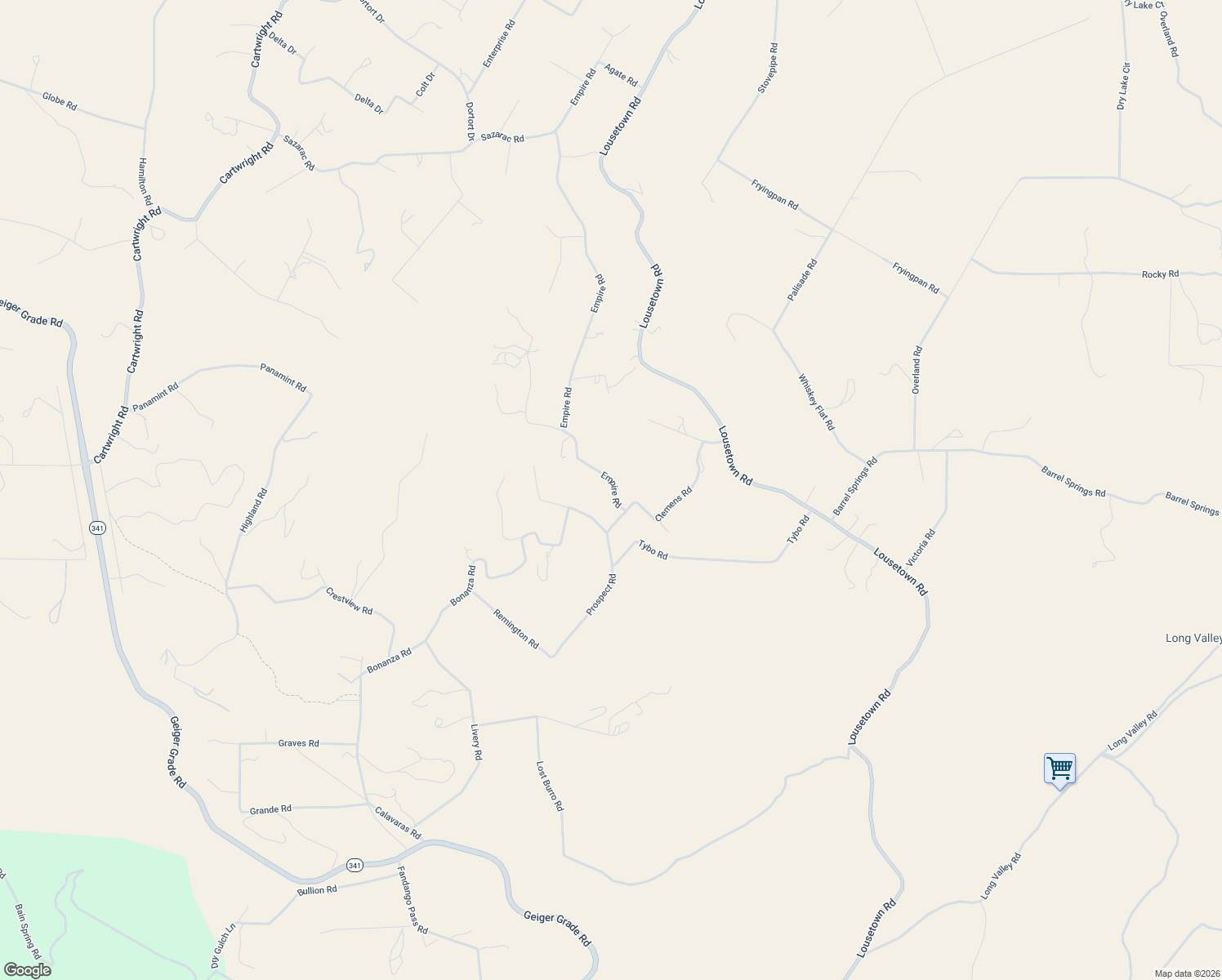 map of restaurants, bars, coffee shops, grocery stores, and more near 1730 Empire Road in Reno