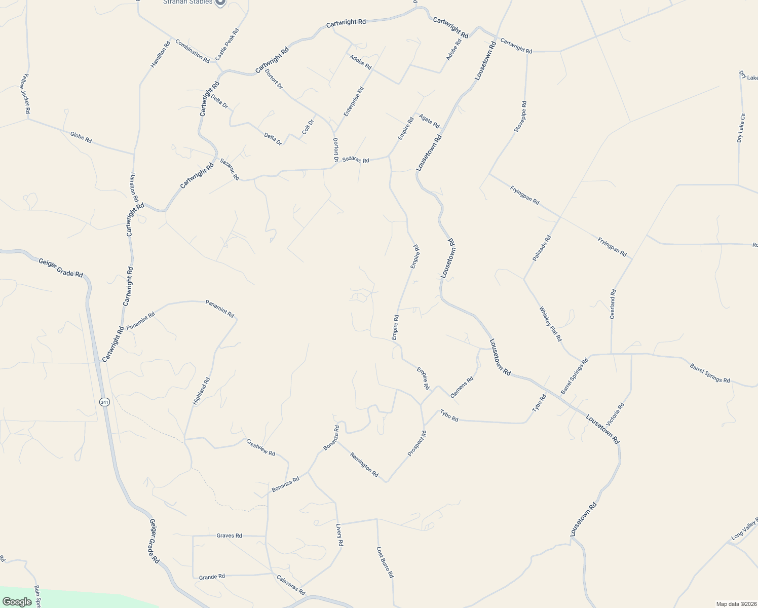 map of restaurants, bars, coffee shops, grocery stores, and more near 1781 Harte Road in Reno