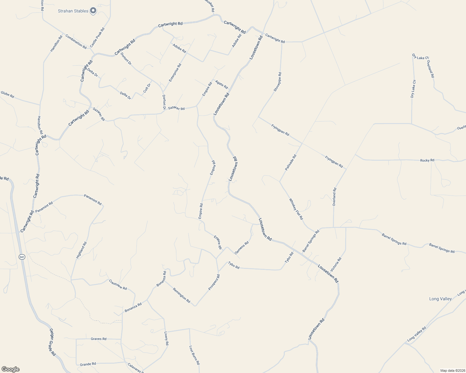 map of restaurants, bars, coffee shops, grocery stores, and more near 1853 Lousetown Road in Reno