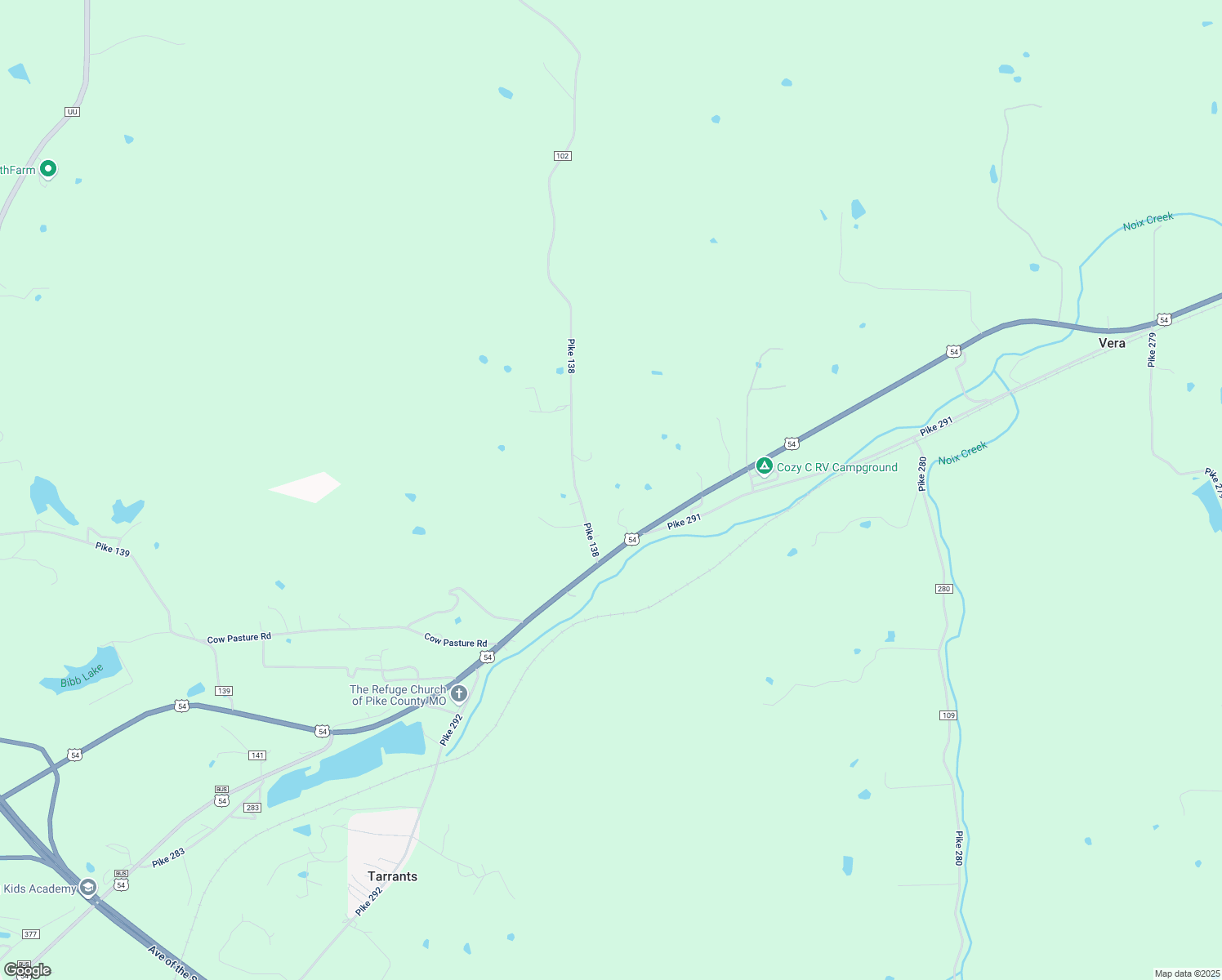 map of restaurants, bars, coffee shops, grocery stores, and more near 16464 U.S. 54 in Bowling Green