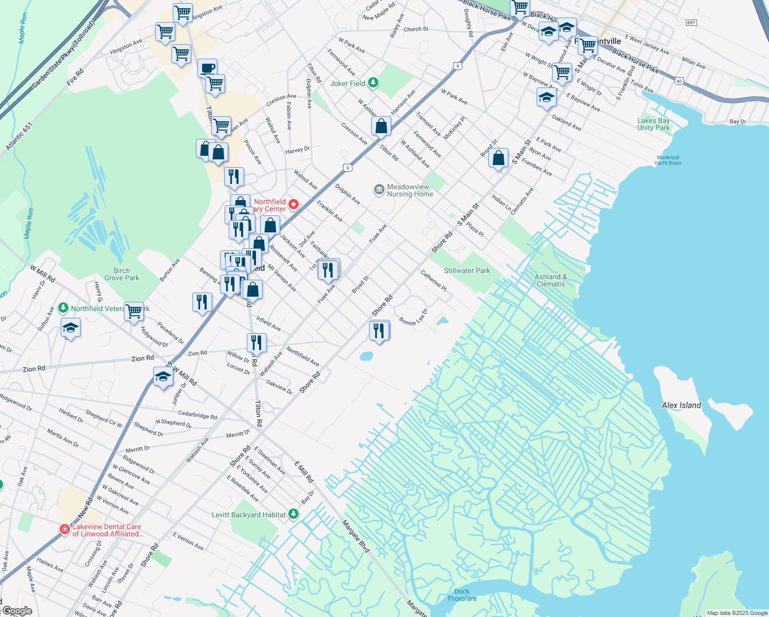710 Shore Road, Northfield NJ Walk Score