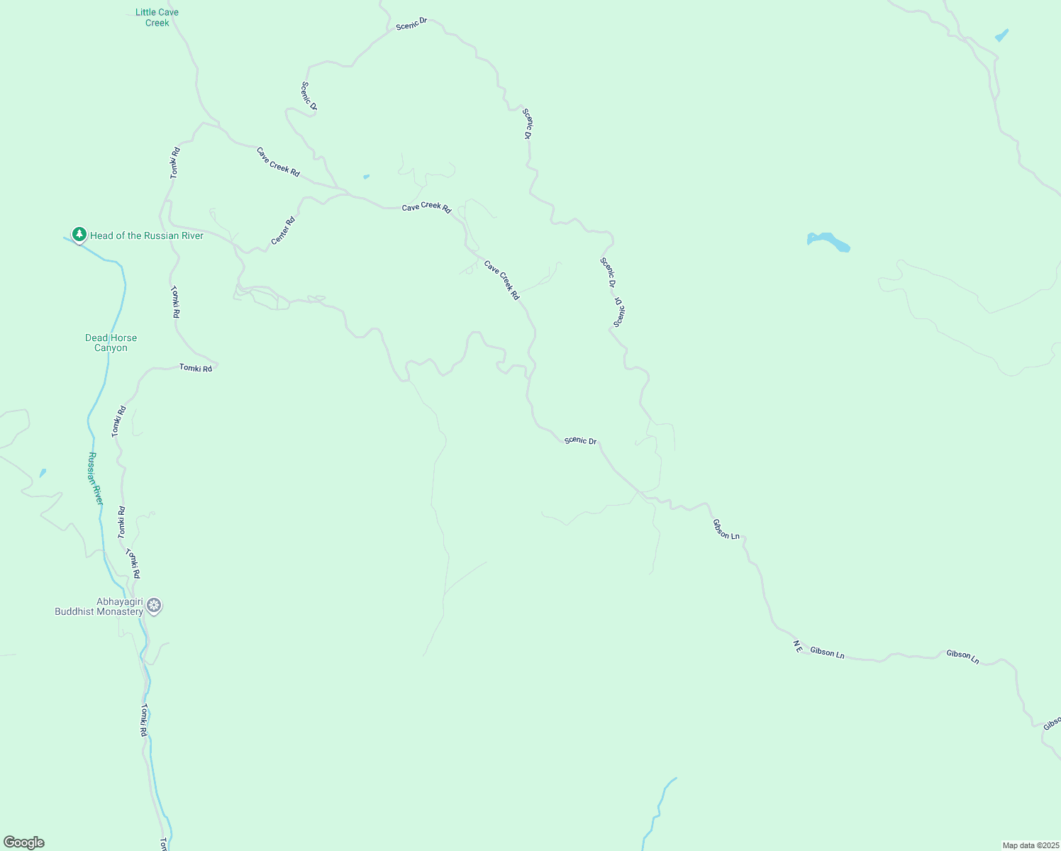 map of restaurants, bars, coffee shops, grocery stores, and more near 19899 Scenic Drive in Redwood Valley