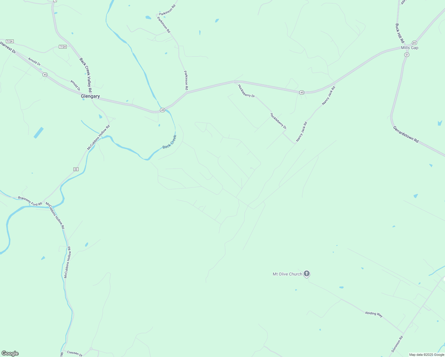 map of restaurants, bars, coffee shops, grocery stores, and more near 78 Crowfoot Lane in Gerrardstown